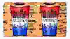 Memoriez Set Amsterdam Shotglaasjes Rood/Wit/Blauw - 2 stuks