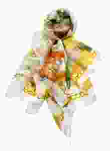 Sjaal Tulp Ketting, wit