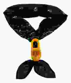 Boerengele houten dasklomp met boerensjaal