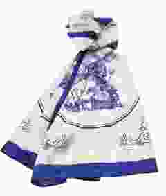 Sjaal "Windmolens" - Satijn