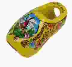 Houten sjaalklomp, geel