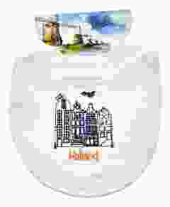 Slabbetje met Grachtenhuisjes - Holland 