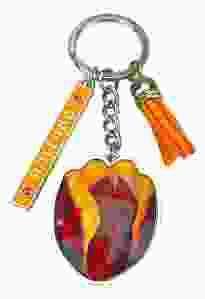 Pretty Tulips Holland Keychain - Orange