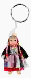 Sleutelhanger "Meisje in Zwart Kostuum"