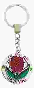Sleutelhanger spinner tulp Holland - Rood