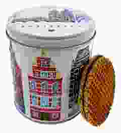 Stroopwafels in Blik "Amsterdam Grachten - Kleur"