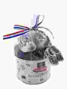 Regenboog Blikje - Stroopwafels met klompjes - Wit