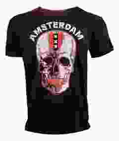 T-Shirt Amsterdam Skull Red