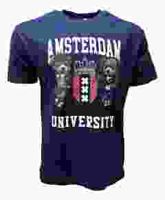 T-Shirt Amsterdam Bear University Blue