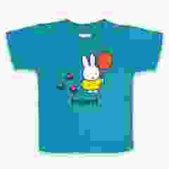 T-Shirt Nijntje met Ballon en tulpen Blauw / 128