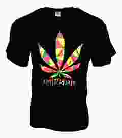 T-Shirt Amsterdam Rasta Wiet
