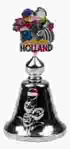 Tafelbel "Kussend Paar", Zilverkleurig