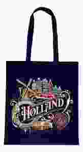 Katoenen Tas "Holland blauw"