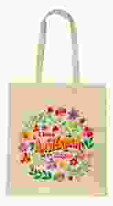 Katoenen Tas "Flower Power Amsterdam"