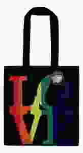Canvas Tas All Pride - Love Zwart