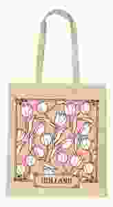 Katoenen Tas "Tulpen Roze Holland"