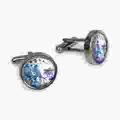 Manchetknopen Tegel met Vogel, in cadeaudoosje