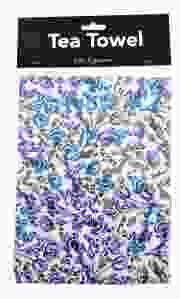 Theedoek Tulpen Delfts Blauw 