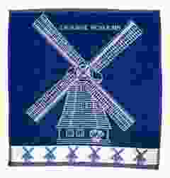 Keukenhanddoek Molen Zaanse Schans - Blauw