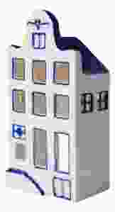 Waxinelichthouder Huisje 2 - Klokgevel - 15 cm
