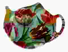 Theezakjeshouder 'pretty tulips' - groen 