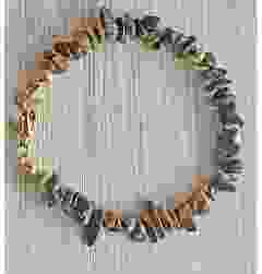 Armband Tijgeroog split kralen, 20cm.