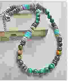 Ketting Tijgeroog met Lava