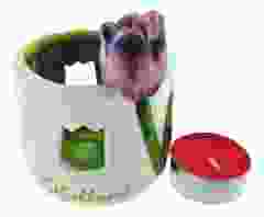 Waxine houder "Tulp Roze/ Blauw" 