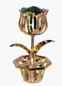 Swarovski Tulpje enkel, emerald groen