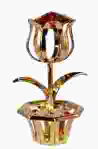 Swarovski Tulpje enkel, bordeaux  rood