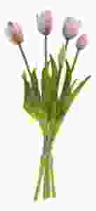 Tulpen Kunstbloem Boeket 5 stuks, 'Roze' 39 cm