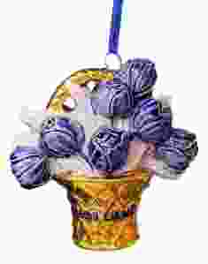 Kersthanger Tulpenmand goud