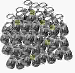 Sleutelhanger 2 delfts blauwe  houten klompjes, 60 stuks