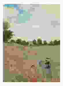 Tea Towel, "Field with Poppies", Claude Monet