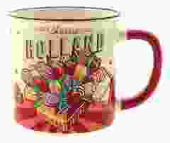 Beker Vintage Holland tulpen & fiets geel (klein)