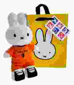 Football Miffy in orange, 24 cm