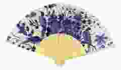 Handwaaier Delfts Blauwe Vogel