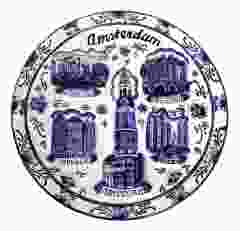 Wandtegel Amsterdam, 20cm