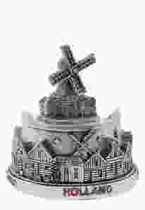 Waterbol Dorpstafereel Holland Zilver Klein