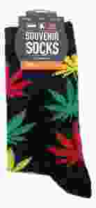 Herensokken "Wiet Zwart/Rood/Geel"