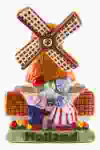 Magneet "Windmolen met Kussend Paar"