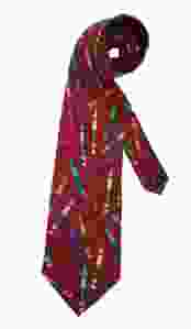 Robin Ruth Stropdas Rood met krijtjes