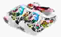 Set houten klompjes 8cm, Wit