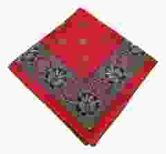 Boerenzakdoek Rood, Paisley, 60 cm 