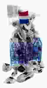 Blauw zakje Haagse Hopjes 