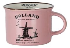 Mug Memoriez - Dutch Windmills - Pink Gloss - Small