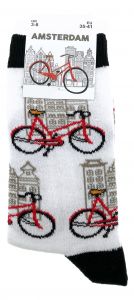 Dames Sokken "Amsterdam Fietsen" 35-41