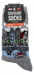 Dames Sokken "Grachtenhuisjes Amsterdam" 35-41