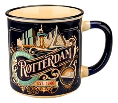 Beker Vintage Ornaments Rotterdam Blauw - Klein