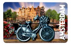 Magneet Fiets Amsterdam Glimmend
